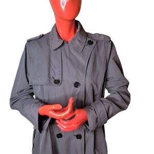 Women's Gray Trench Coat